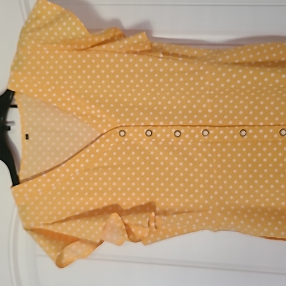 Mitilly large yellow polka-dot summer dress - Picture 2 of 10